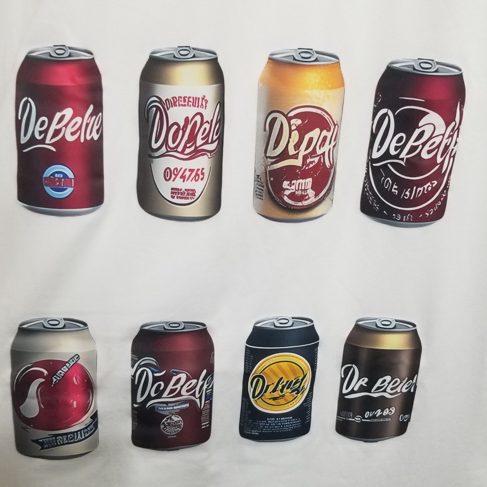 NWOT soda can polyester shirt - Picture 2 of 5
